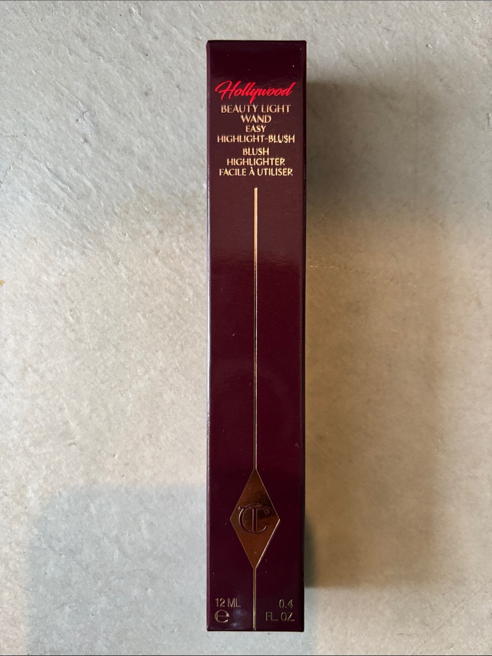 NIB Charlotte Tilbury Hollywood Beauty Light Highlighter Blush Wand